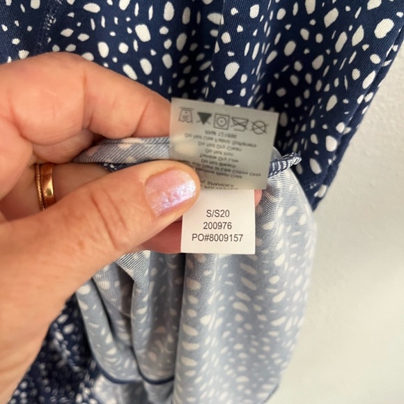 Title Nine Sayonara Cafe Buttah Dress Medium Navy - Picture 3 of 11